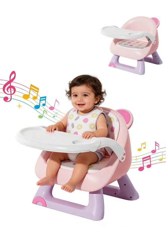 High chair for children, multi-functional sofa chair for babies, infant training seat, baby chair with backrest, with soft cushion and tray, suitable for infants and toddlers.